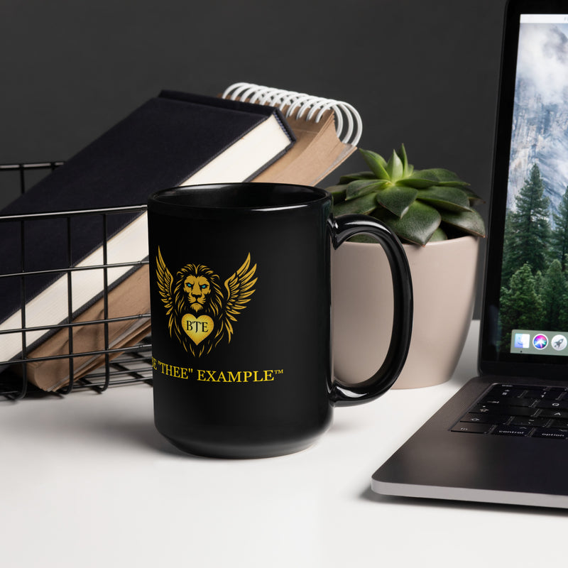 BE "THEE" EXAMPLE™ Crest Lion Glossy Mug