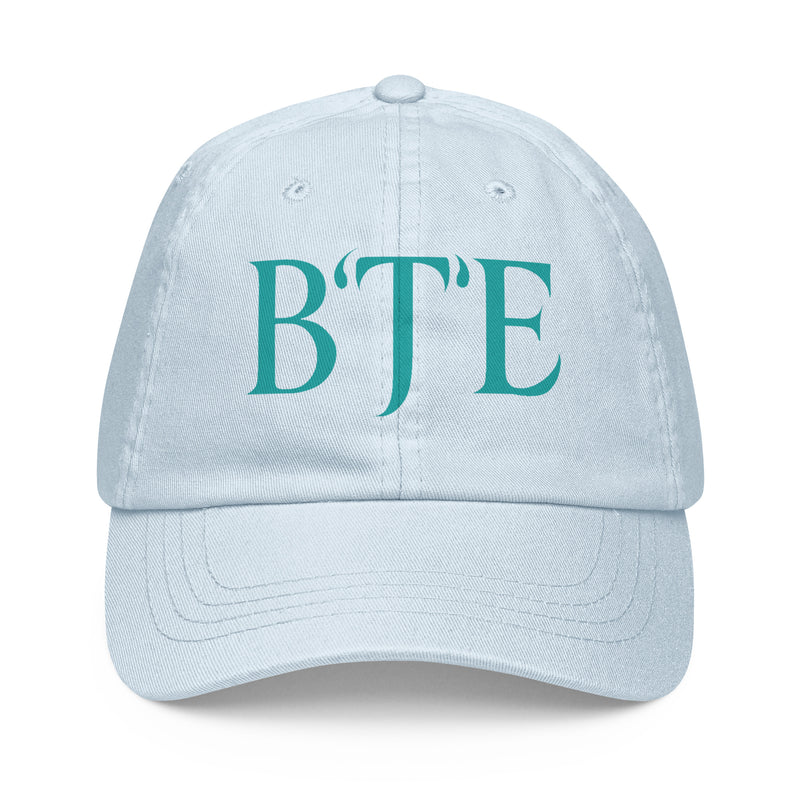 BTE Signature Pastel Dad Hat — Teal Lettering