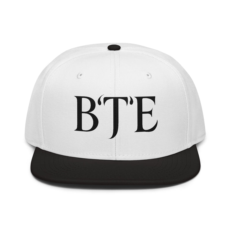 BTE Signature Snapback — Black on White