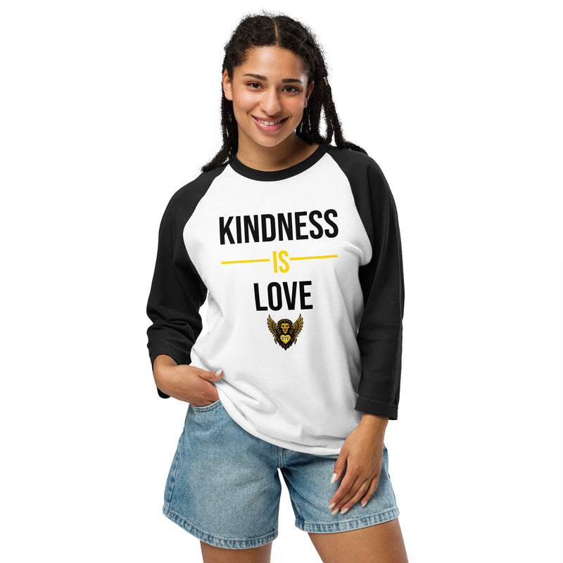 BE "THEE" EXAMPLE™ Kindness is Love Raglan Shirt