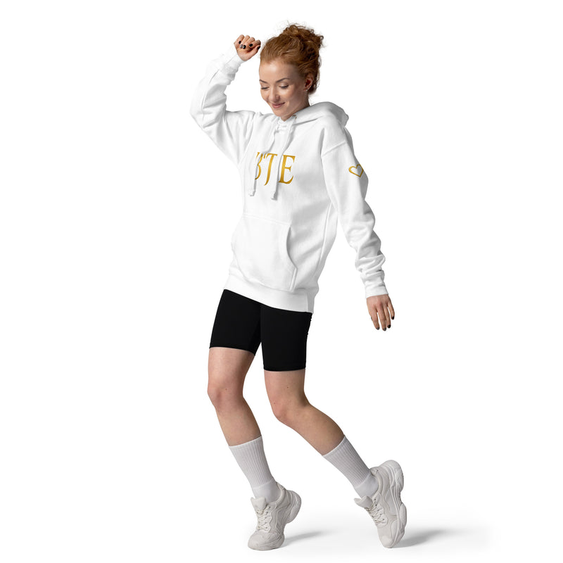 BTE Unisex Premium Hoodie — Gradient Gold Edition