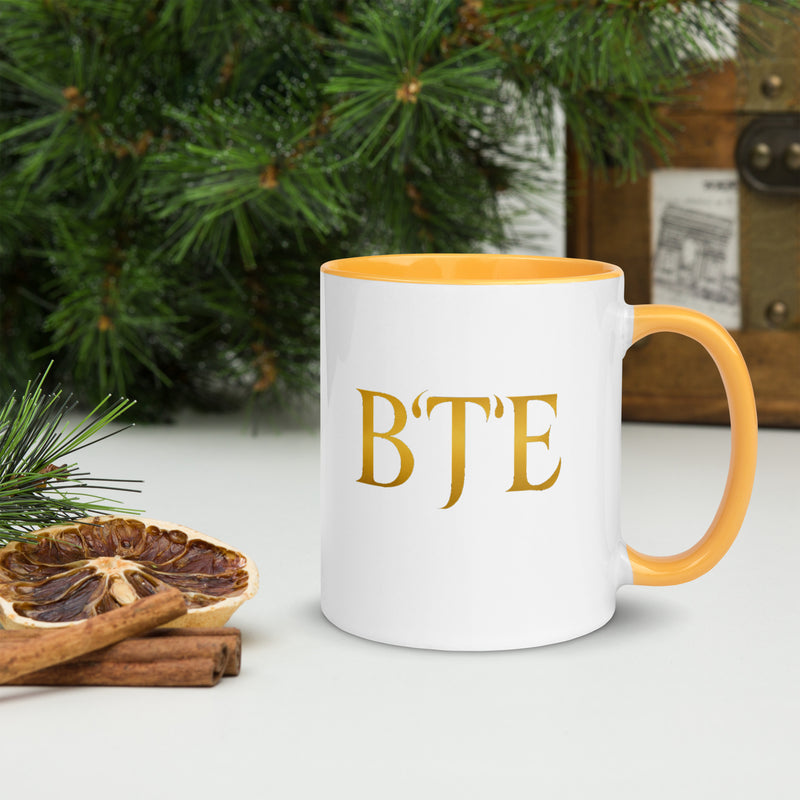BTE White & Gold Signature Mug
